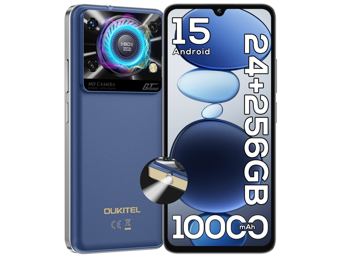 Telemóvel OUKITEL C60 Pro - 24gb+256gb Bateria 10000mah Ecrã 6,88" 90hz Android15