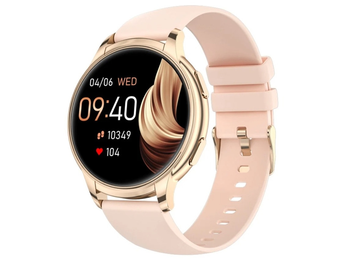 Smartwatch feminino com monitoramento de frequência cardíaca, contador de passos e monitoramento de chamadas Bluetooth Bestvite
