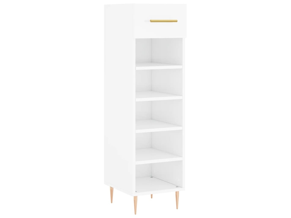 Sapateira Derivados de Madeira Branco Brilhante MAISON EXCLUSIVE (30x35x105 cm)