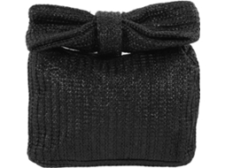 Clutch Feminina Elegante Em Tecido Trançado Com Laço, Bolsa Chique Para Eventos Noturnos, Casamentos E Muito Mais.