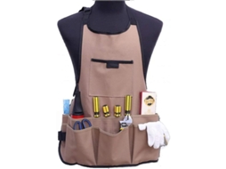 2026 delantal de Jardinagem para Mulher Linjou com 14 Bolsos Tela Oxford 600d Ajustável Impermeável Marrom