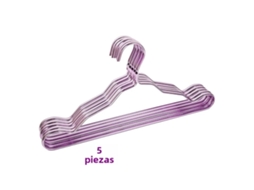 (roxo) Conjunto De 5 Cabides De Liga De Alumínio, Suporte De Metal Sem Emendas Para Guarda-roupa