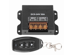 Controlador de Dimmer Led Monocromático com Controle Remoto Sem Fio 3 Botões Rf de Alta Potência