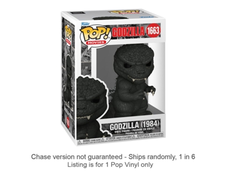 Figura Funko GODZILLA 70º: GODZILLA 1984 Pop! Vinyl Chase Envia 1 Em 6
