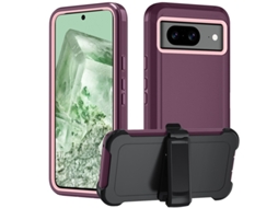 Capa Hexinyigjly Para Google Pixel8a Com Clip De Cinto | Proteção Total Anti-quedas Bordô