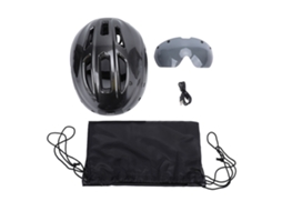 Capacete Inteligente de Ciclismo 16mp 4k Anti shake Ângulo 130° Wifi App Adultos