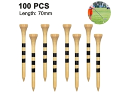 Lurelia 100 Tees De Golfe, Reduzem O Atrito E O Efeito Lateral, São Tees De Golfe Profissionais Biodegradáveis E Naturais, Estáveis E Duráveis