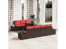 Vidaxl Conjunto De Sofá De Jardim 8 Unid. 7-número De Lugares