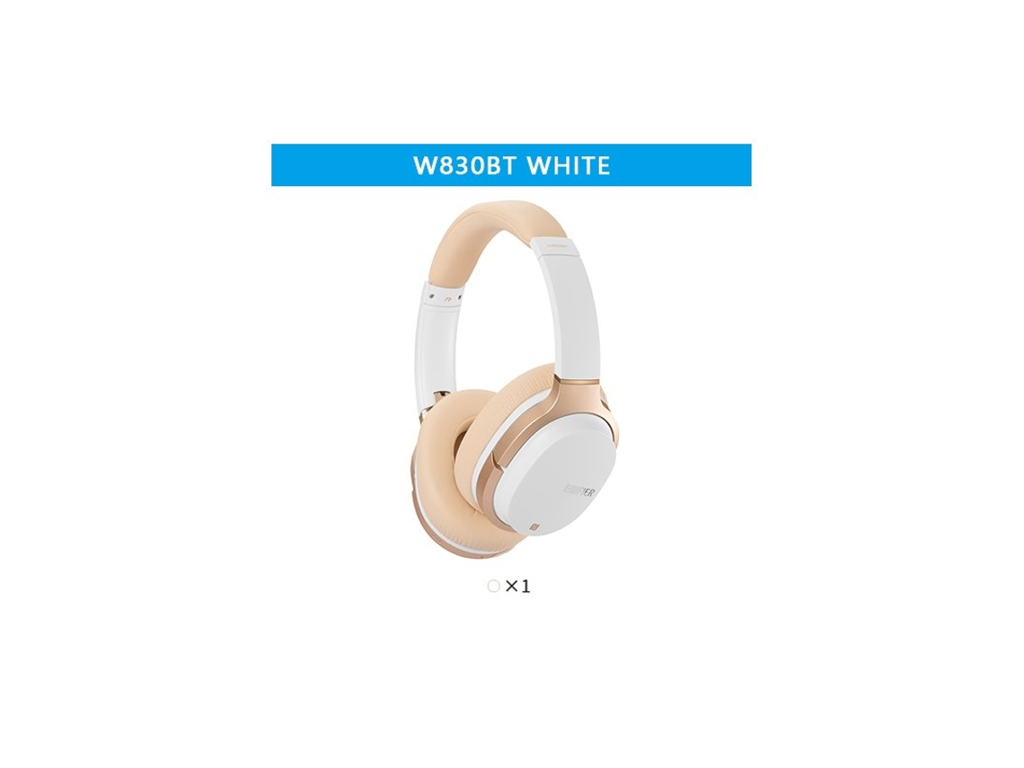 Auscultadores Bluetooth Original Edifier W830Bt Sem Fio 4.1 Dobrável Apt-X Codec Nfc Tech 95 Horas Reprodução com Microfone Dourado