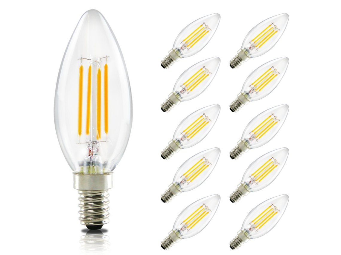Lâmpada Led NETTLIFE E27 3W Grande Branca Quente 2200K Não Regulável