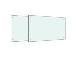 Kitchen Backsplash, Kitchen Backsplashes Vidaxl Branco Vidro (70 X 40 X 0.6 Cm)