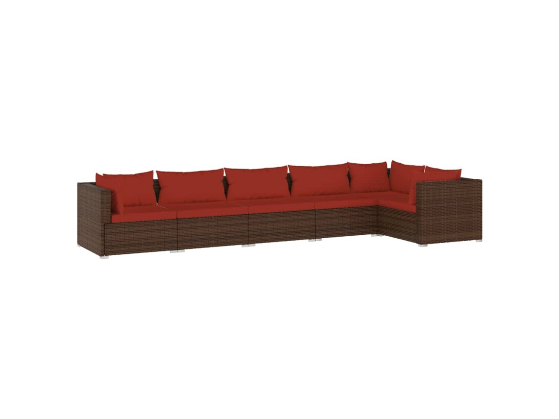 Garden Lounge Set, Garden Lounge Sets Vidaxl Marrom Rattan / Vime (n/a)