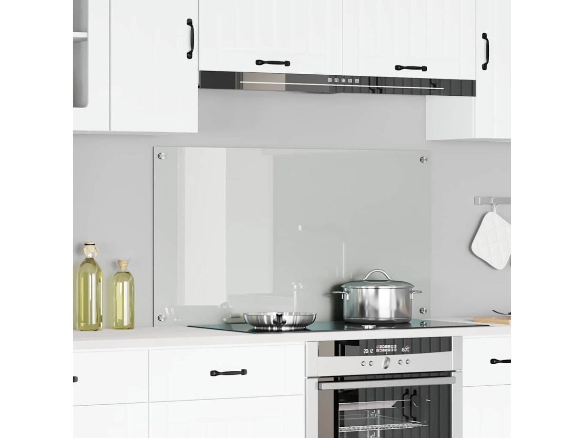 Vidaxl Painel De Cozinha Transparente 120 X 60 Cm Vidro Temperado