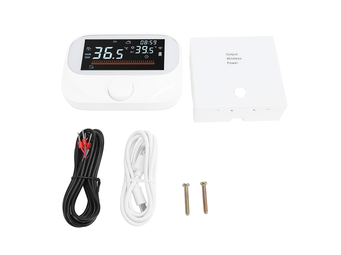 Termostato Primerox Sem Fio, Programável, App, Controle por Voz, para Boiler a Gás