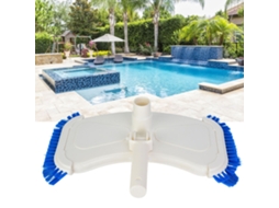 Cabeça De Sucção De Vácuo Com Pincel Para Limpeza De Piscina A Terra