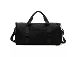 Mochila De Ginástica Esportiva Para Mulheres Ou Homens Mochila De Viagem Com Bolso Interno E Compartimento Para Sapatos Preta*