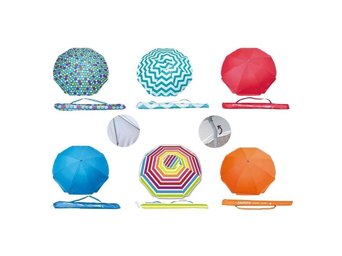 Chapéu de Sol Oxford Proteção Uv Ø 220 Cm 8 Varas Alumínio