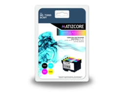 Pack 4 Tinteiros MATIZCORE Epson T0895 (MET0895PK4C/M/Y) — Preto e Cores