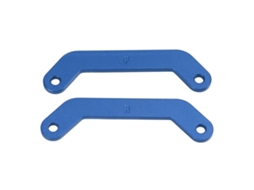 2 Piezas Barra De Fixação Do Painel Dianteiro E Traseiro De Liga De Alumínio Para Carros Rc Traxxas 1/10 Maxx 2.0 Peças Azul Escuro