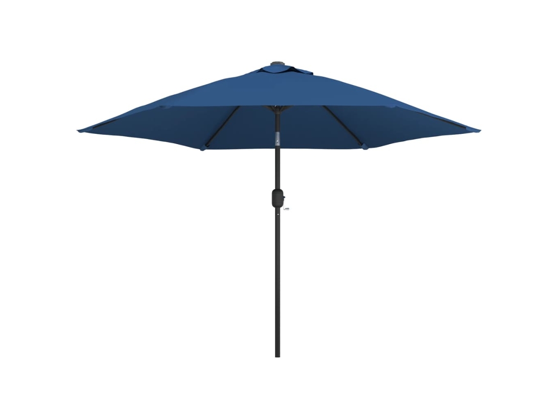 Guarda sol Exterior C/ Poste Metal 300 Cm Azul ciano MAISON EXCLUSIVE