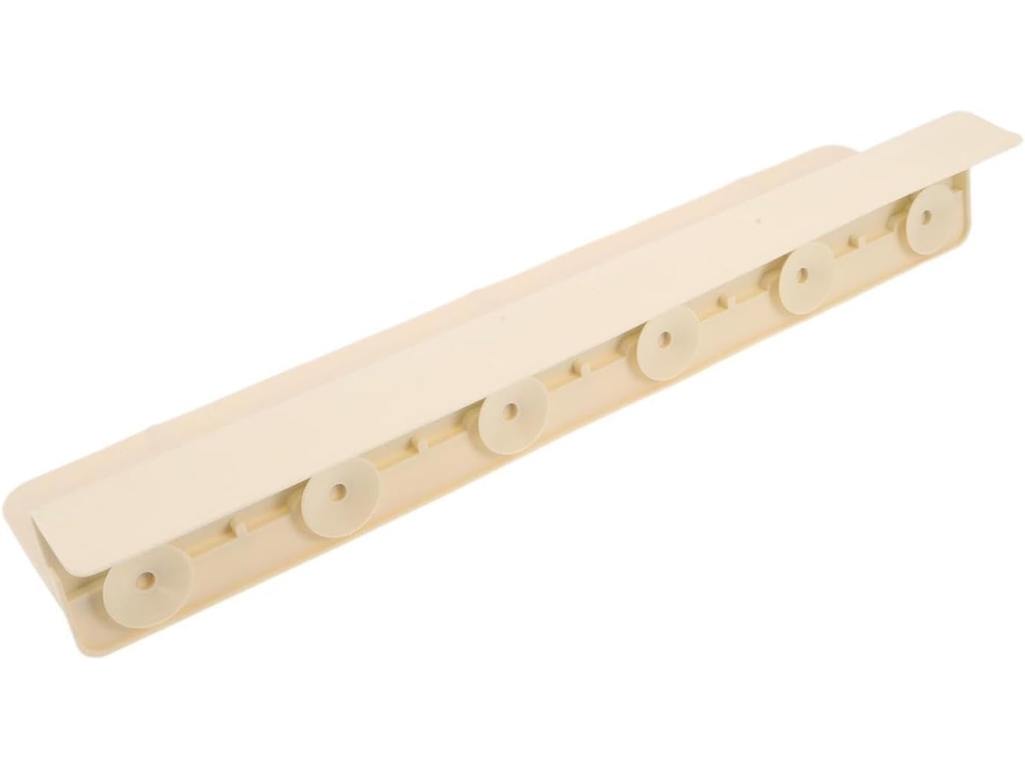 Protetor De Pia Bege Com Ventosa Silicone Anti Respingos, Instalação Rápida E Base Antiderrapante, 46cm, Ideal Para