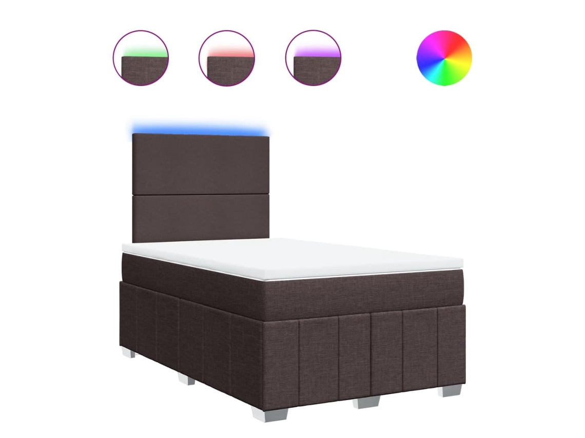 Box Spring Bed, Box Spring Beds Vidaxl Marrom Tecido (120 X 200 Cm)