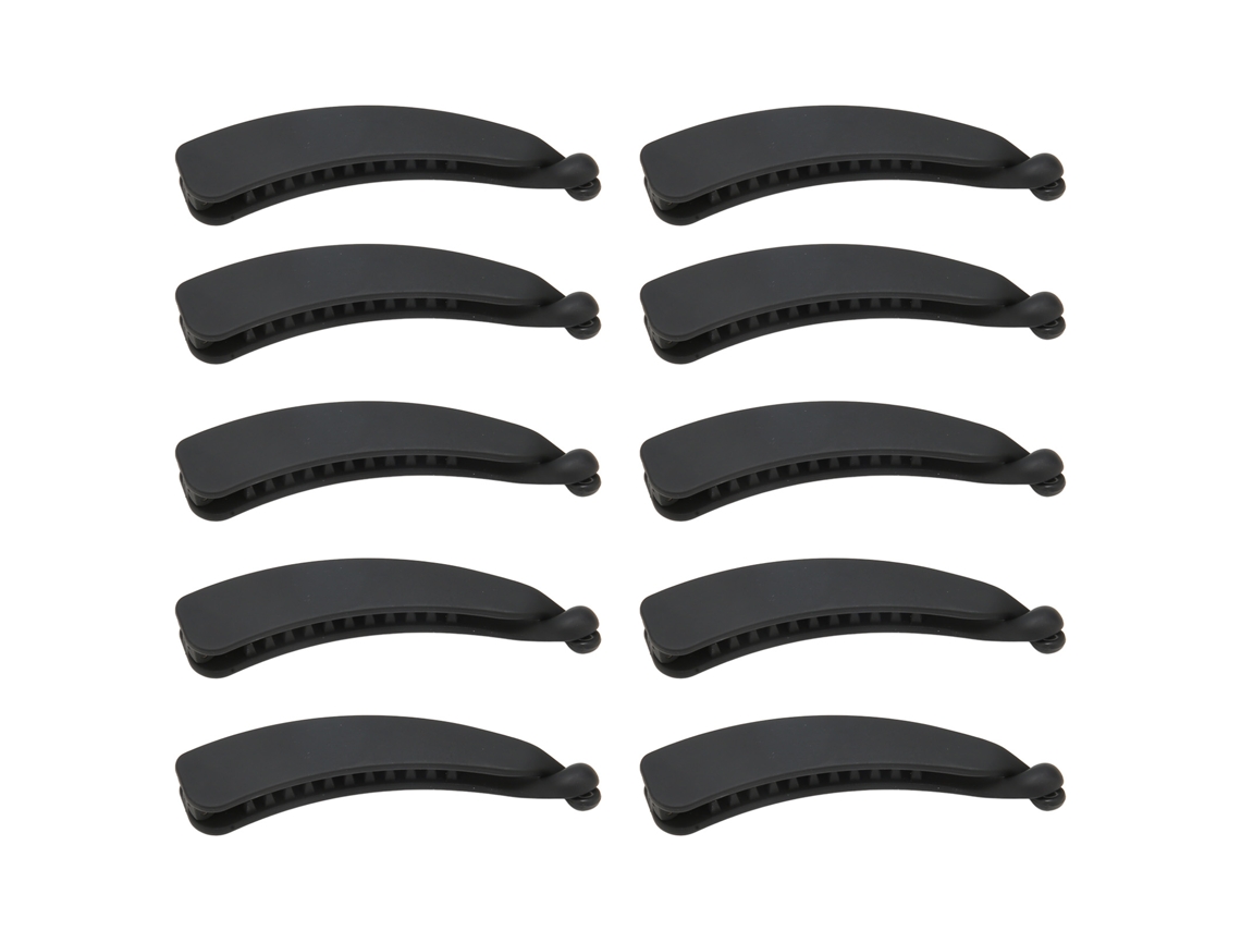10 Peças De Pinça De Banana Preta Flexível Para Cabelo, Elegante E Segura, Acessório Para Rabo De Cavalo