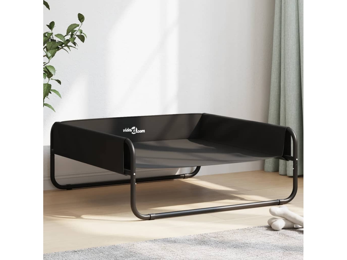Vidaxl Cama Elevada Tecido Oxford E Aço Antracite