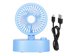 Ventilador Rotativo Oscilante De Carregamento Usb Com Força De Vento Forte Ventilador De Carregamento Usb Resfriador Azul