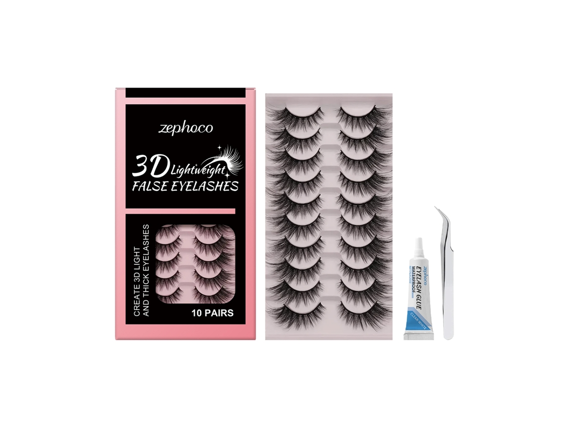 Cílios Falsos 3d Leves Volume Natural
