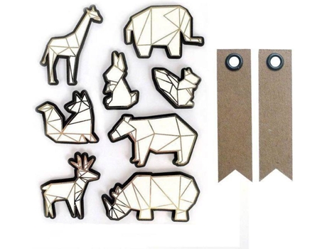 Etiquetas GRAINE CRÉATIVE Animais de Zoológico (28 Und)