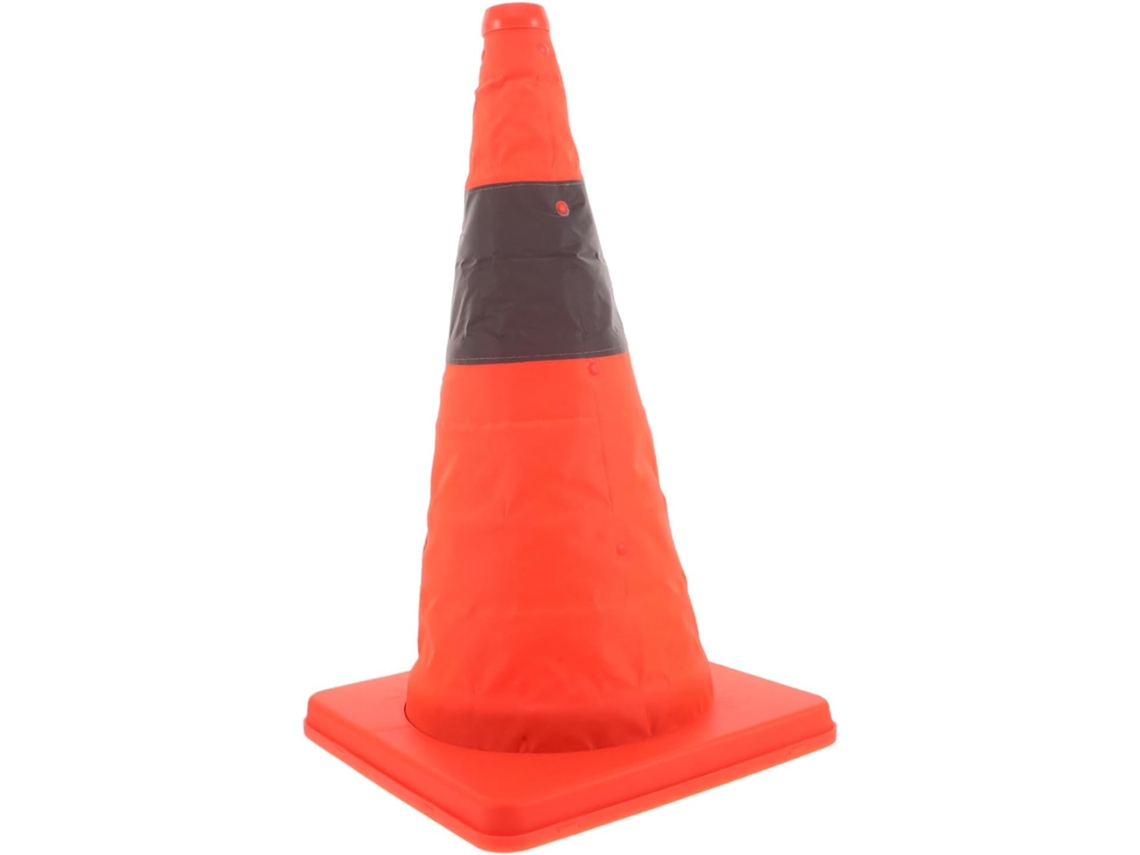 Cone de Trânsito Refletor Dobrável e Telescópico para Segurança Rodoviária com Colar. SFUSHOS