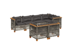 Garden Sofa Set, Garden Sofa Sets Vidaxl Cinzeto Rattan / Vime (n/a)