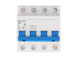 Interruptor de Circuito Miniatura 4p Montaje En Rail Din 400v 40a Protección Baja Tensión Dz47‑63 C40