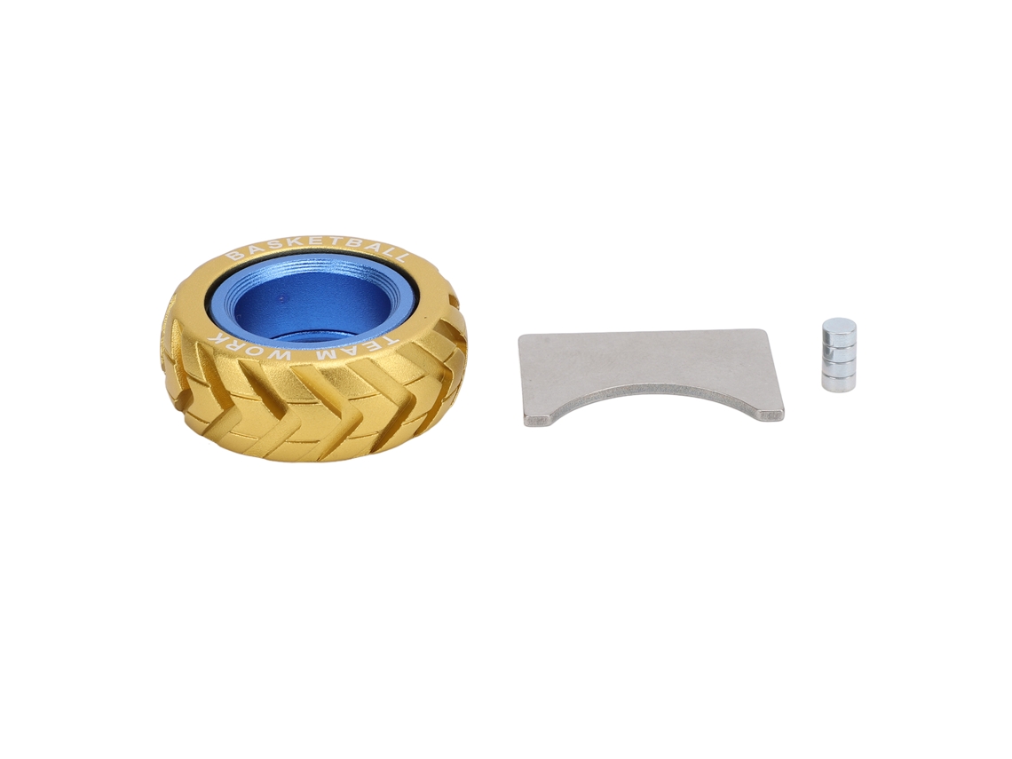 Mali anel Rotativo de Alivio de Estresse Haptic para Tdah Add Autismo Metal Dual Color Amarelo