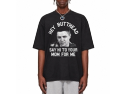 Rockinstone Back To The Future Movie Hey Butthead Black Adult T-shirt Size:xl