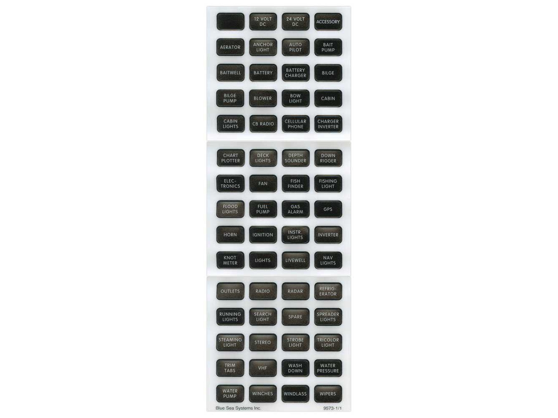 BLUE SEA Small Label Kit 60 Units