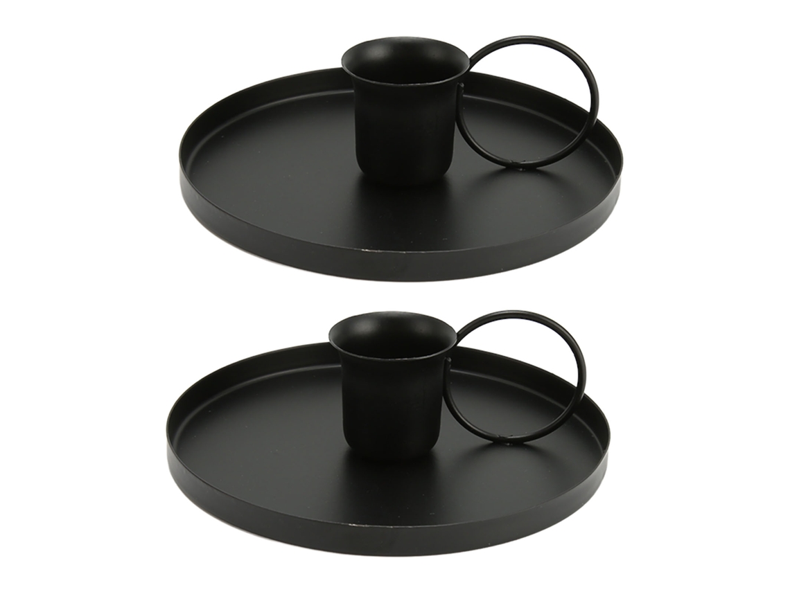 2 Peças Portavelas De Ferro Retrô Para Velas Aromáticas, Suporte De Mesa Simples E Elegante Para Meditação