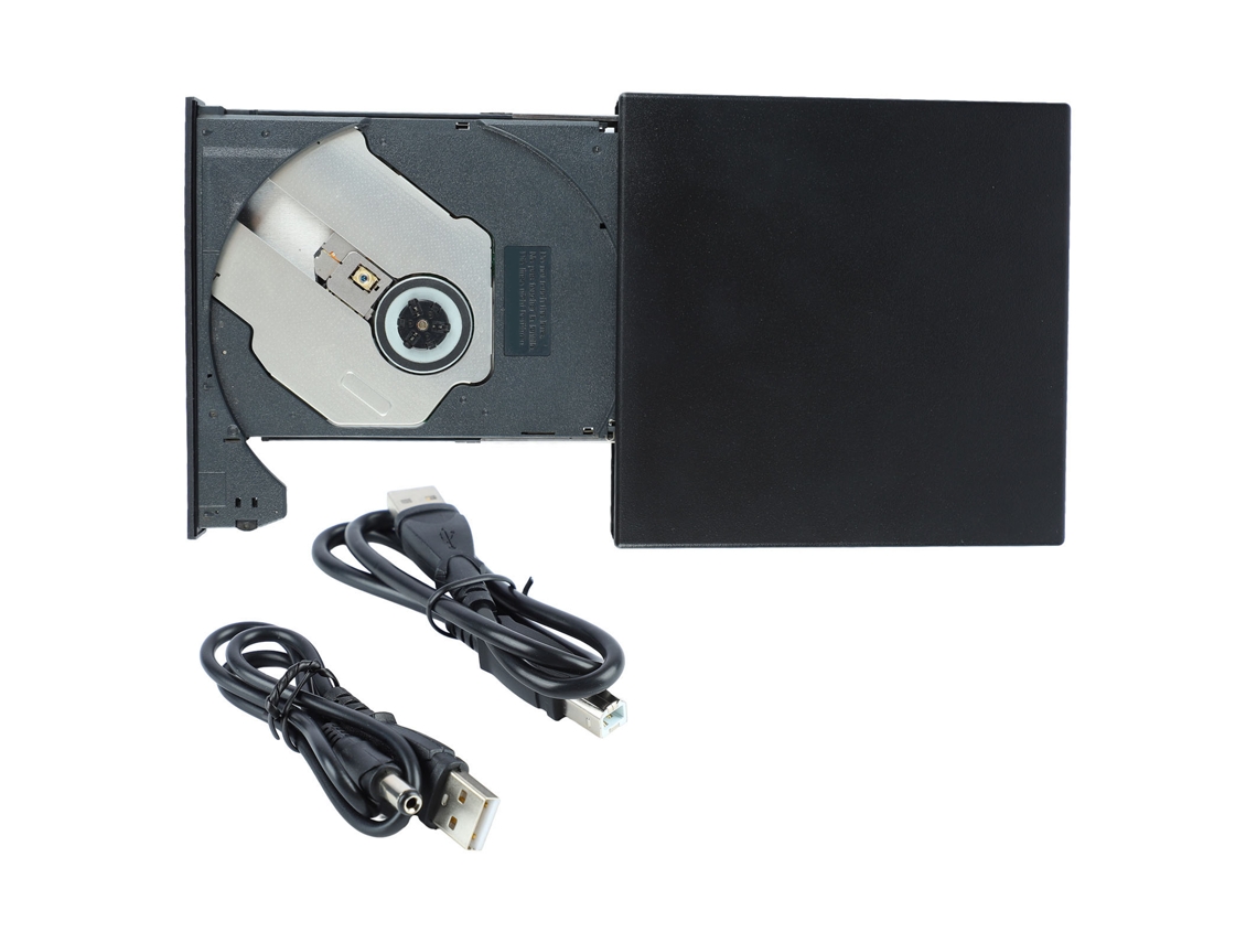 Unidade De Dvd Externa Usb 2.0 Plug And Play Leitor De Dvd Drive De Cd Para Laptop Desktop Aio