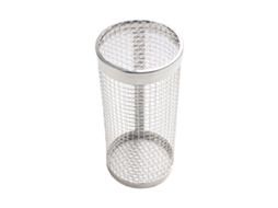 Cesta de Churrasco Redonda Inox Pequena 20x9.4cm