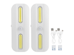 2026 2 Unidades de Luz Led Cob com Sensor de Movimento para Armário, Gabinete, Corredor, Lar