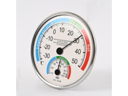 Termo Higrômetro E Para Uso Interno Externo, Termômetro Analógico, Medidor De Umidade, 13cm De Diâmetro, 20cm