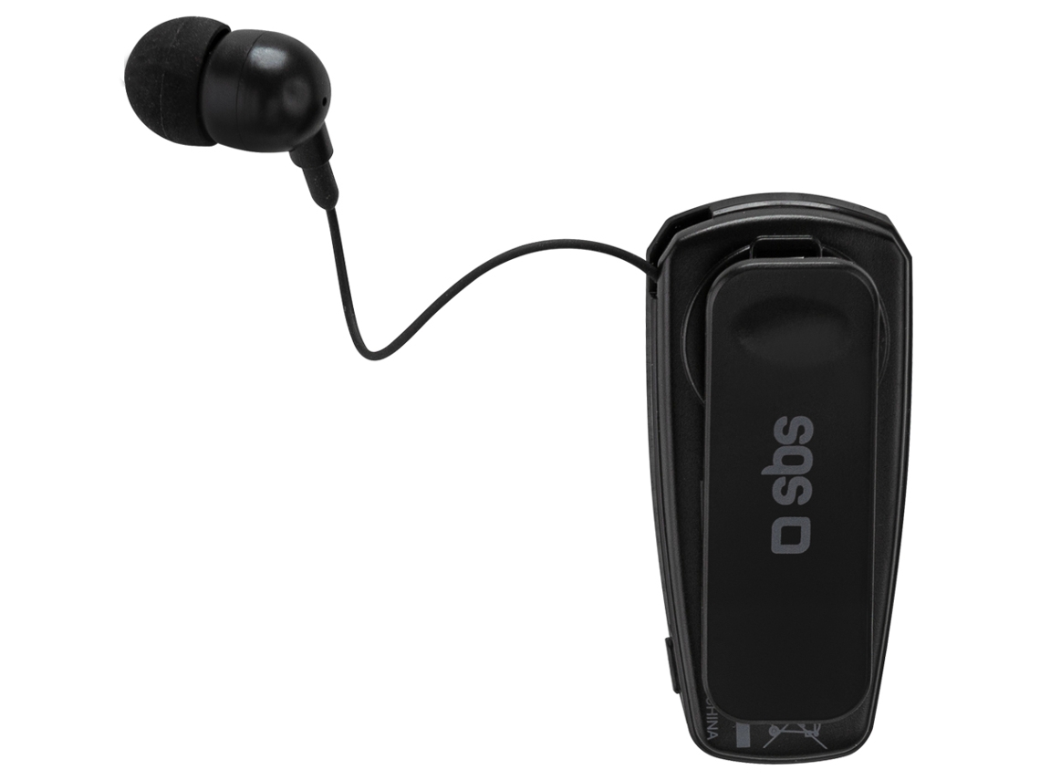 Auriculares Bluetooth SBS Bluetooth V4.1 (In Ear - Microfone - Preto)