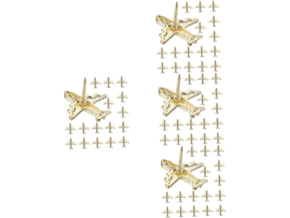 Tachinhas De Metal Em Formato Avião Da Happyyami Para Placas Parede,