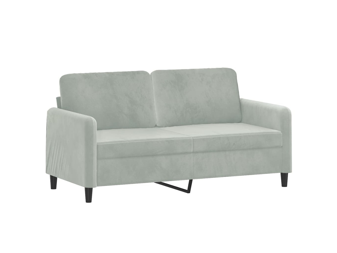 2-seater Sofa, 2-seater Sofas Vidaxl Cinzeto Veludo (n/a)
