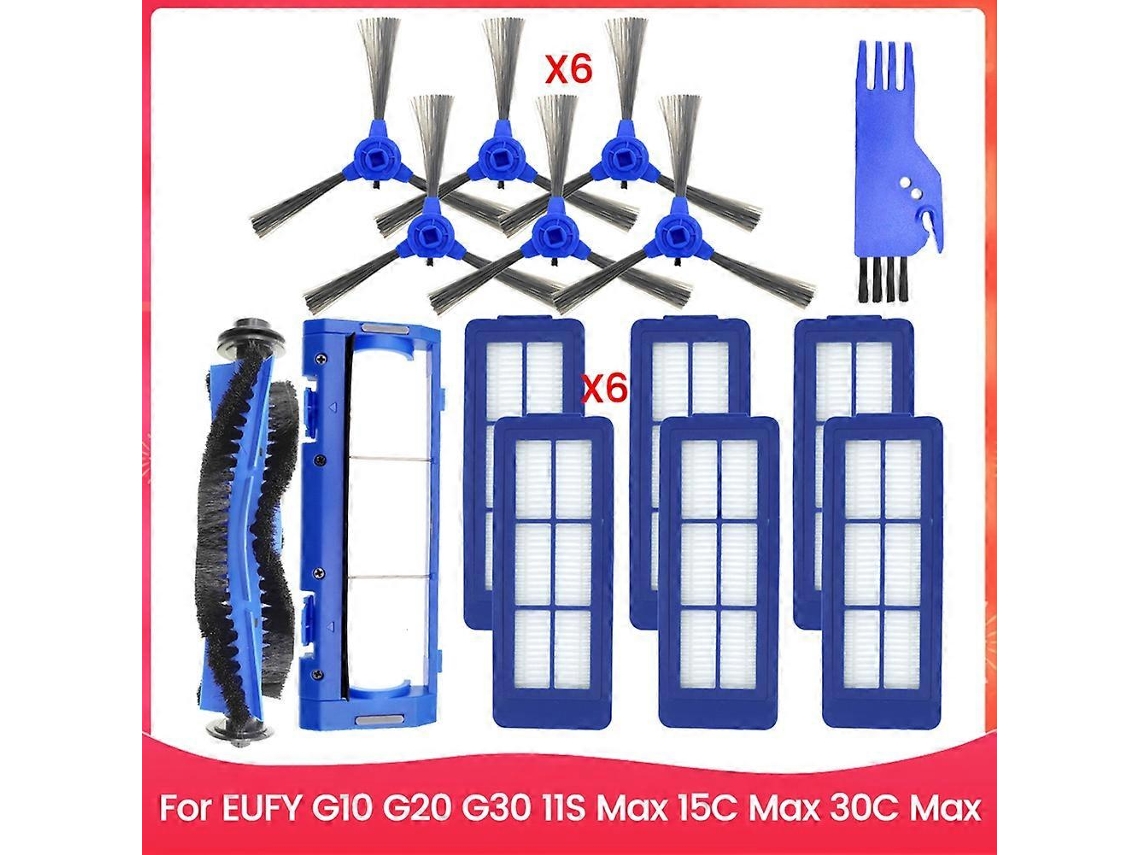 Conjunto De 15 Peças De Escova, Filtro E Pano De Limpeza Para Aspirador De Pó G10, G20, G30, 11s Max, 15c Max E 30c Max. Peças De Reposição._ptg