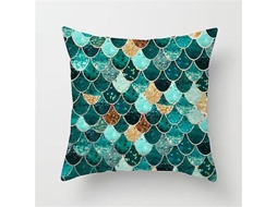 Capa De Almofada Para Sofá, Capa De Almofada Estilo Boêmio Mediterrâneo, Série Decorativa De 18 Polegadas (verde Pavão)