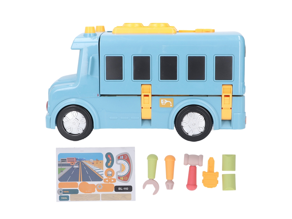 Mali brinquedo de Ônibus Escolar Transformador Multifuncional Volante Simulação para Crianças