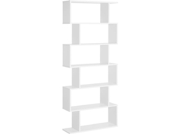 Entante Livraria Painel de Partículas Cor Branco 80x23x192 cm Homcom