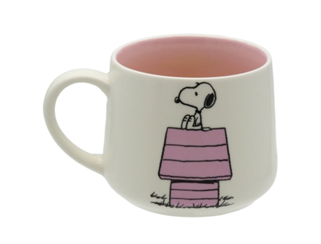 Caneca figura 3D Pink Booth Snoopy 355ml